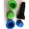 Big Screw Cap Screwdriver and Four Big Screw Caps Green