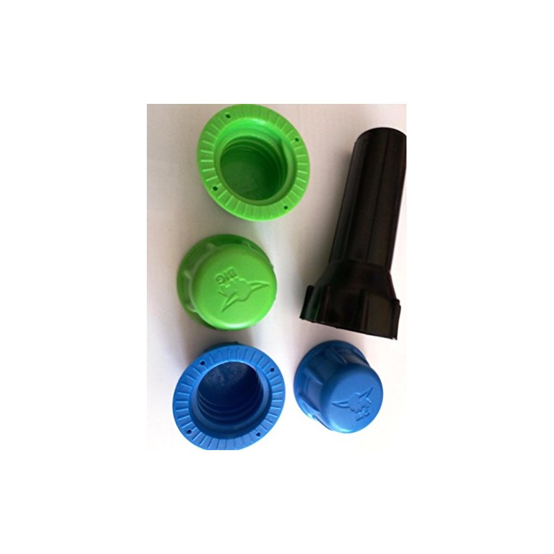 Big Screw Cap Screwdriver and Four Big Screw Caps Green