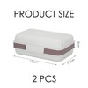 Pack of 2 Portable Soap Dish, Travel Soap Dish, Leak-proof
