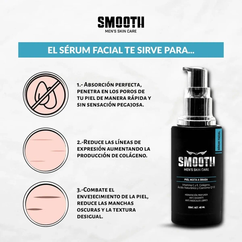 Sérum Anti Edad Vit C Y Coenzima Q10 Para Hombres
