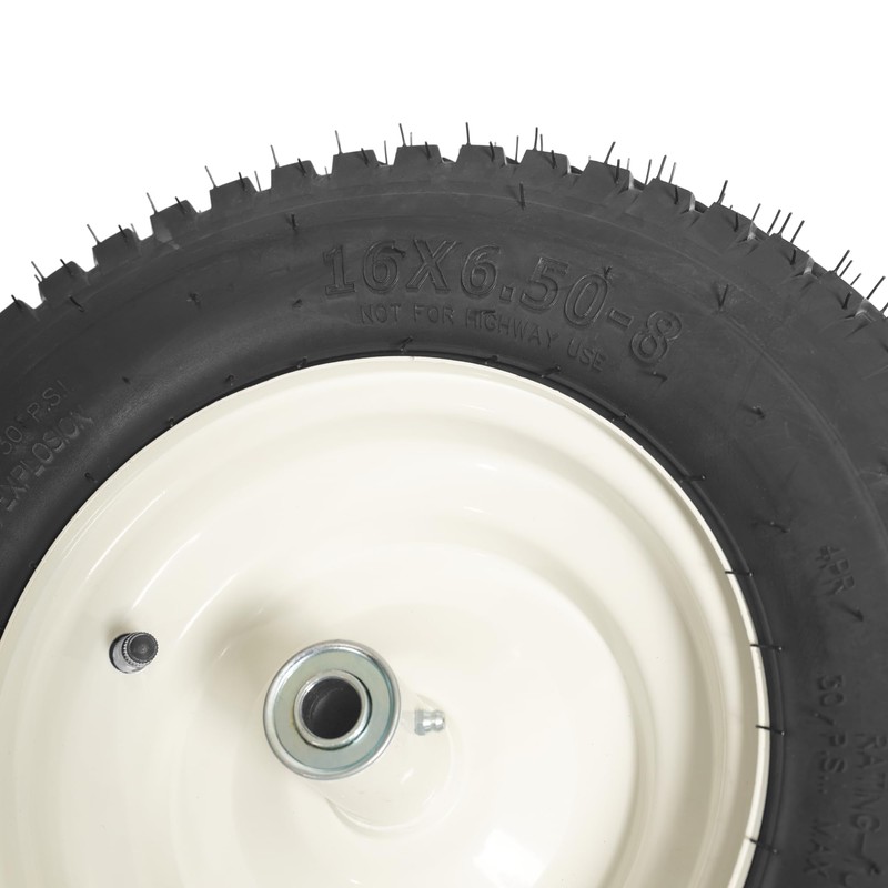 SCENIC ROAD Wheelbarrow Replacement Tire, 16" Wheel with Bearing and