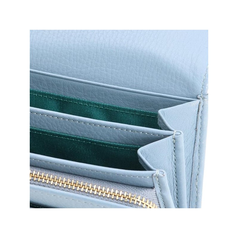 Lanvin Collection 65-6454 Louvé Purse Bill Wallet, ice blue, One