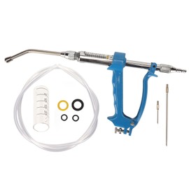 Veterinary Continuous Syringe Adjustable Dose Reusable Safe Livestock Injector for Sheep Goat Dog Pig 20ML
