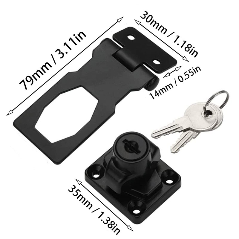 Lock Cabinet Locks Padlock Metal Lock Hasp Drawer Lock Padlock