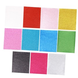 OHPHCALL 11Pcs Assorted Color PU Leather Fabric Sheets Shiny Glitter Sequins Litchi Texture for DIY Crafts Earring and Bag Making for Handicrafts and Accessories