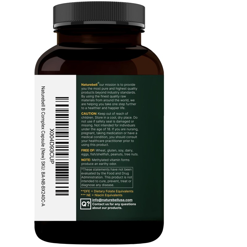 Methylated B Complex Vitamins, 240 Veggie Capsules | Multivitamin B