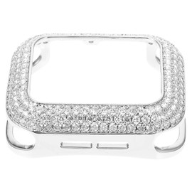 DOITOOL Shiny Rhinestone Protective Case for Smartwatch Shell Full Coverage for Anti-Collision -catching Decor Fit