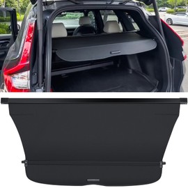 Trunk Cargo Cover For Honda CRV CR-V 2023 2024 2025 EX LX EX-L Sport Hybrid Sport-L Hybrid Accessories Retractable Rear Trunk Cargo Luggage Security Shade Cover Shield Waterproof All Weather (Black)