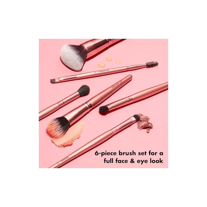 E.L.F. Kit facial impecable, colección de brochas de 6 piezas