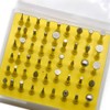 Oudtinx 50-Piece 1/8-Inch Shank Diamond Coated Rotary Burrs Set Fits