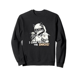 I Came for the Snacks Funny Wolf Sweatshirt