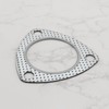 YINETTECH 2Sets Exhaust Gasket Exhaust Pipe Metal Gasket Replacement Part