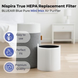 1 Pack Mini Max Replacement Filter For Blueair Blue Pure Mini Max Air Purifier 3-in-1 Activated Carbon