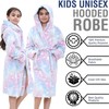 A2Z 4 Kids Girls Fleece Luxury Sherpa Hooded Dressing Gown