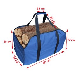 Premium Firewood Log Carrier & Tote Bag - Extra Large Durable - Best for Fireplaces - Wood Stoves - Firewood - Logs - Camping - Beaches - Landscaping (navy)
