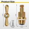 PK1100 Premium Brass Globe Valve Stem & Bonnet with Faucet