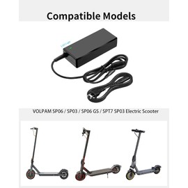 eeTao 42V for Volpam Electric Scooter Charger Compatible with VOLPAM SP06 / SP03 / SP06 GS / SPT7 SP03 Electric Scooter Adapter Power Supply