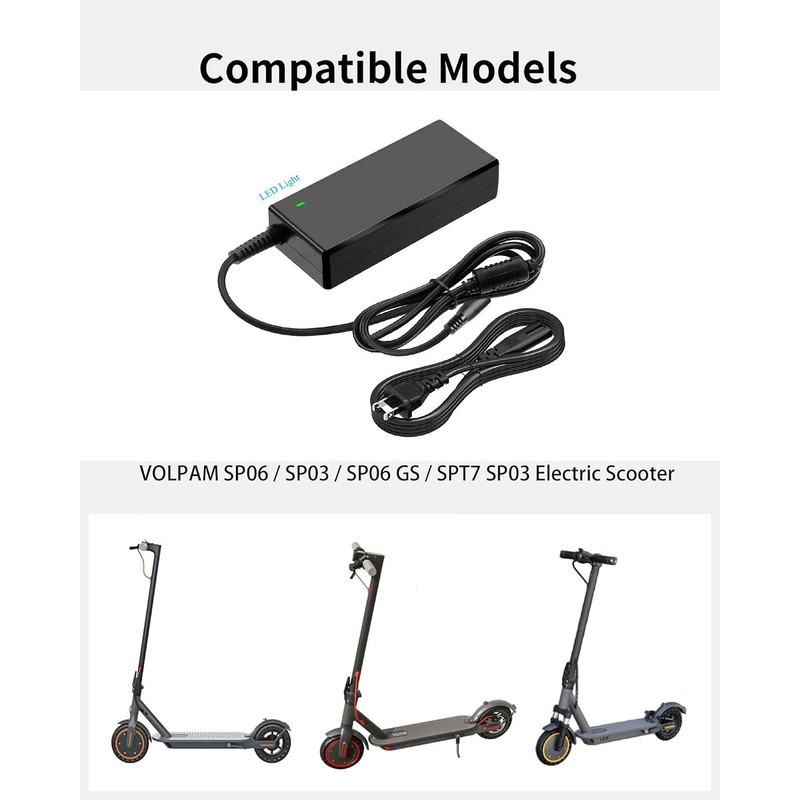 42V Charger for Volpam Electric Charger Compatible with VOLPAM SP06