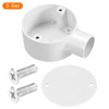 sourcing map 5Pcs PVC Conduit Box Junction Box 1 Way