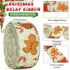 12Yards Gingerbread Wired Edge Ribbon 2.5" Candy Christmas Cane Patterned