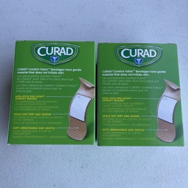 Curad Comfort Adhesive Bandages, 1" X 3" (2.5 Cm X 7.6 Cm), Box of 100x2 LOT