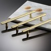 AITITAN 10 Pack Gold Kitchen Handles - Knurled, 192mm Hole
