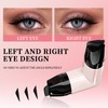 KTouler 2 Pack Black Eyeliner Stamp,One-Piece Liquid Gel Eyeliner Stencil