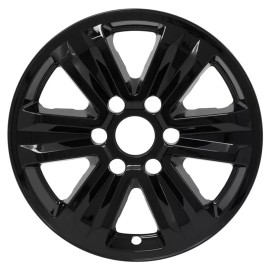 Coast to Coast International 4 BLACK 2015-2020 Ford F150 XLT 17" Alloy Wheel Skins Full Rim Covers Hub Caps