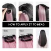 2 x Clip-In Hair Extension Highlights Streaks, Colourful Hair Highlights