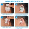 Grevosea Ear Covers for Shower, 60 Pieces Waterproof Ear Stickers