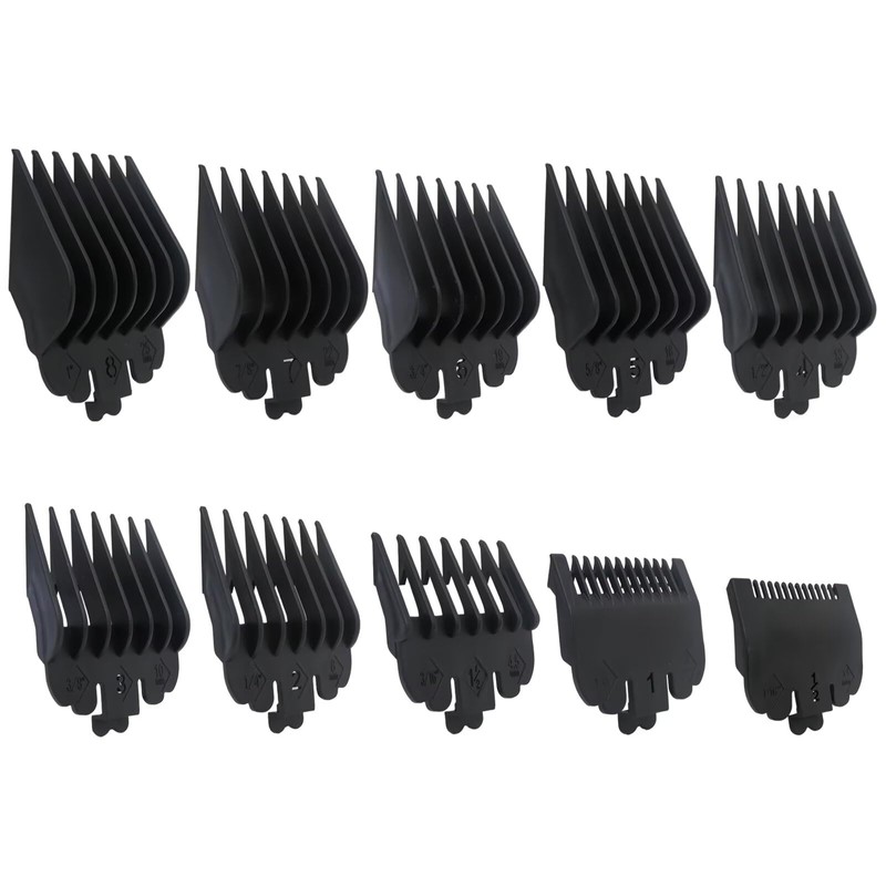 HaeKap 10-Piece Hair Clipper Guards Cutting Combs Fit for Animal