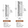 Flat Metal Hinges for Cabinets & Wooden Boxes – 360