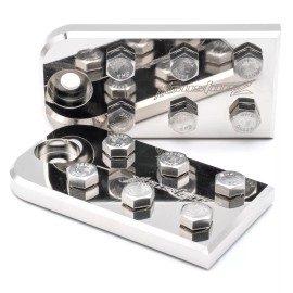 ILL Customz Pair ILL Customz 6 Spot Flat Lug Style Battery Terminal Blocks BOLT USE ONLY