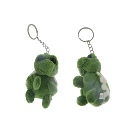 Pokinge 2 Pcs Plush Sea Turtle Keychain Small Cute Stuffed Animals Turtles Keychains for Purse Bag Backpack Pendant Gift Accessories