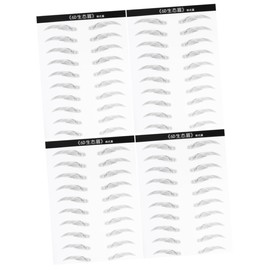 Baluue 4sheets Eyebrow Stickers of Hair-like Simulation Eyebrow Easy Application for