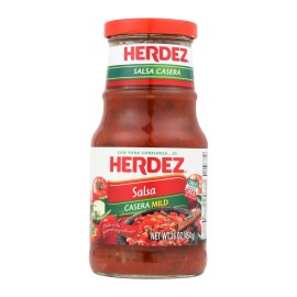 UD_Herdez Salsa Casera Medium 12-pack 16 oz Bottles Case Variety Pack-Chili Pepper Paste Soybean Tomato Base Bulk Sachet