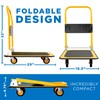 Mount-It! Folding Hand Truck Dolly Platform Truck, 330 lb Heavy