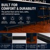 Bar Foot Rail Kit 4FT with Stable Brackets, Iron Black