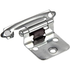 Silverline SH5001-CP Self Close Hinge Cabinet Hardware 10 Pairs Face Mount Overlay Variable Chrome Plated