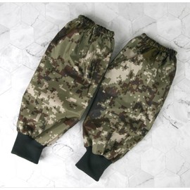 Domestic Milky Coated Military Waterproof Arm & Work Sleeves Arm Sleeves (Floral Pattern) - Ribbed Cuff 5ea
