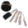 5pcs Paddle Hair Brush Set Easy Detangling Brush Tail Comb