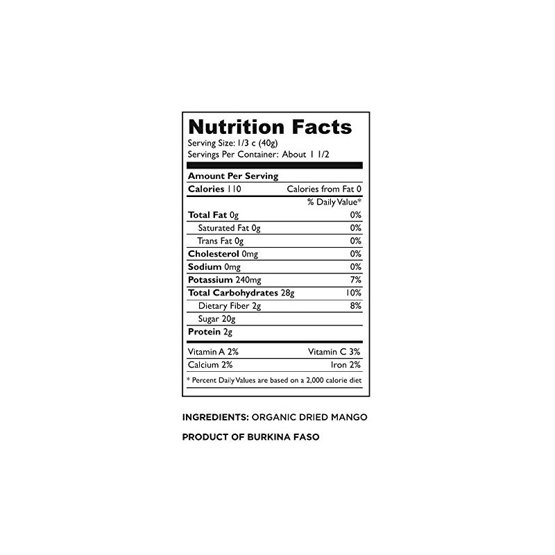 Mavuno Harvest Dried Mango, Organic, 2 oz