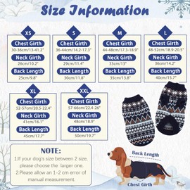 Hjumarayan Dog Jumper, Boho, for Small Dogs, Christmas Jumper, Beautiful, Thick, French Bulldog, Chihuahua, Navy Blue, S