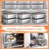 Layhit 10 Set Stainless Steel Food Containers with Lids Metal