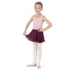 Eurotard Girls Mock Wrap Skirt (Burgundy, Medium) - 10127