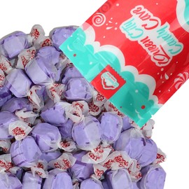 Grape Salt Water Taffy - Individually Wrapped Assorted Flavors - Old Fashion Saltwater Taffy Candy Bulk, by Queen City Candy Cave (1 Pound)