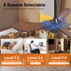 BOJUE Solid Wood Ceiling Fans With Lights, 36 Inch Modern