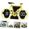 SUPVOX Vintage Bicycle Flip Clock European Retro Style Sturdy and