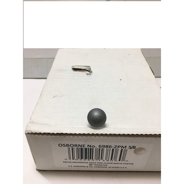 Osborne No. 6986-ZPM 5/8 – Zinc Plated Matt Pewter –
