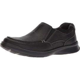 Clarks mens Cotrell Free Loafer, Black Oily Leather, 10.5 Wide US